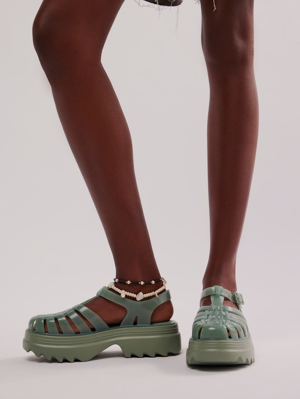MELISSA POSSESSION PLATFORM SANDAL - COLOR MOSS